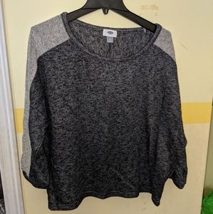 Gray casual sweatshirt top